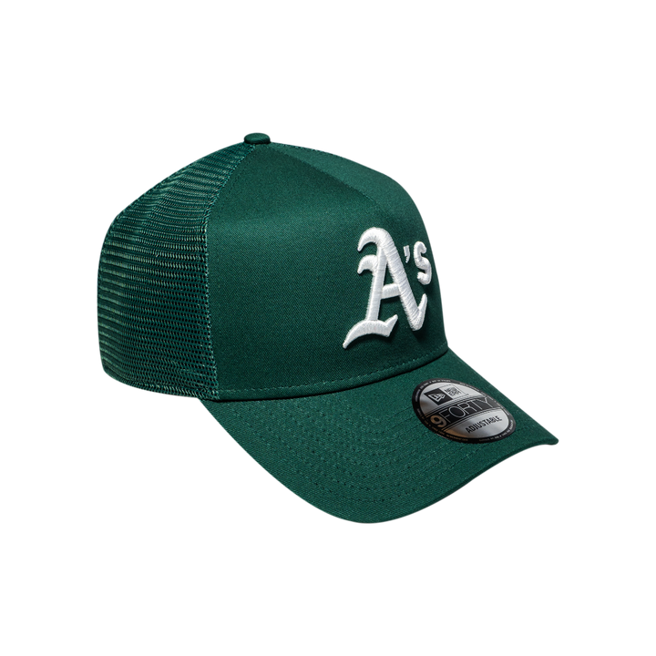 9FORTY A-Frame Trucker Oakland Athletics Dark Green Snapback