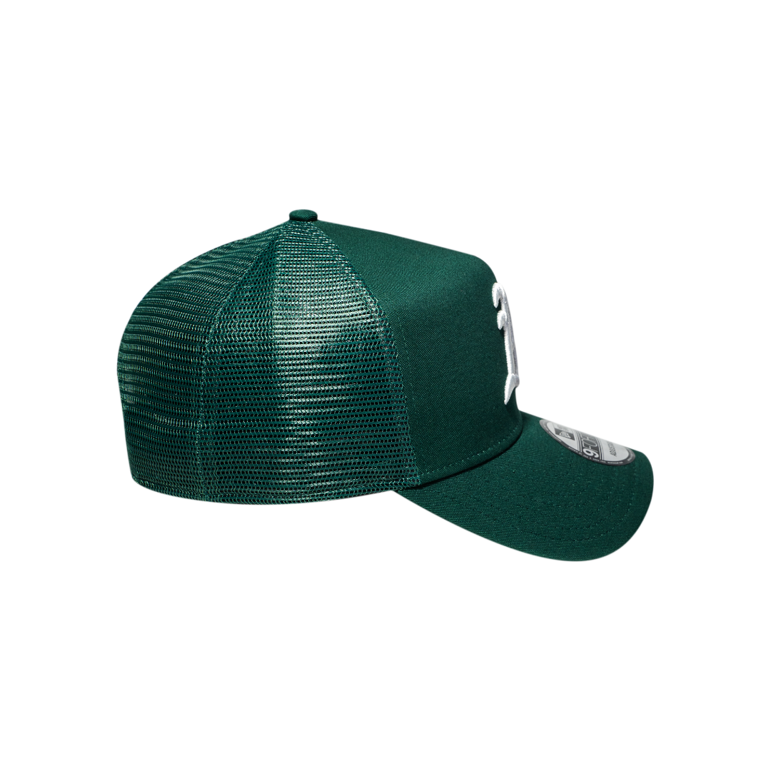 9FORTY A-Frame Trucker Oakland Athletics Dark Green Snapback