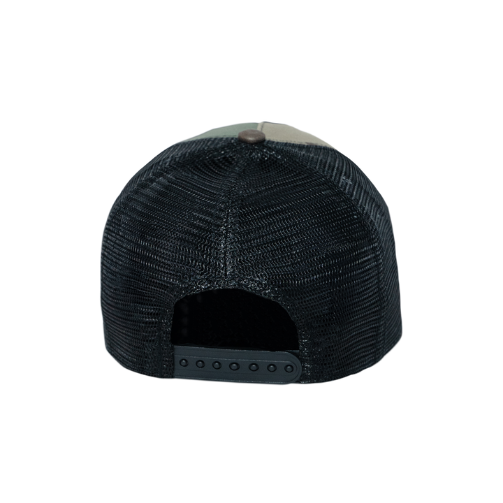 9FORTY A-Frame Trucker Box Logo Woodland Camo Snapback