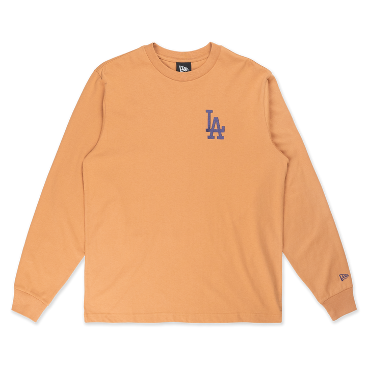 Los Angeles Dodgers Color Era Deep Sand Brown Long Sleeve T-Shirt