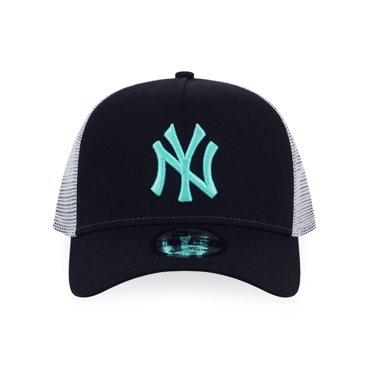 9FORTY A-Frame Trucker New York Yankees Color Era 2-Tone Black Snapback