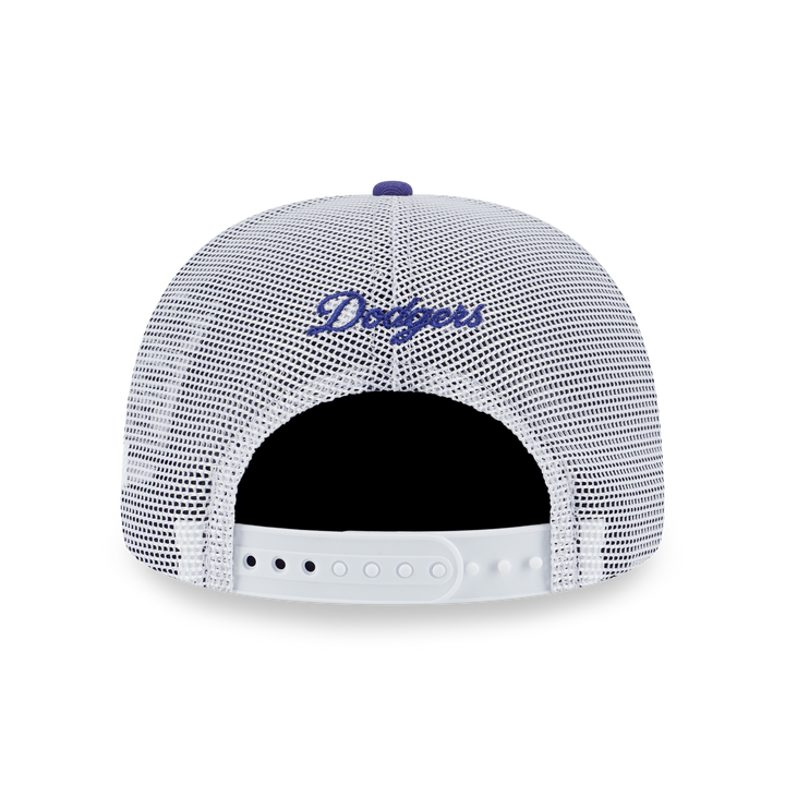 9FORTY A-Frame Trucker Los Angeles Dodgers Color Era 2-Tone Ink Purple Snapback