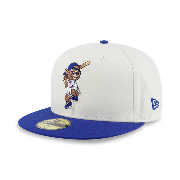 59FIFTY Chicago Cubs MLB Mascots 2-Tone Chrome White Fitted