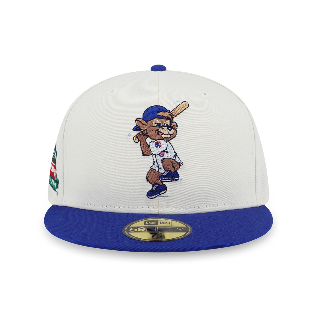 59FIFTY Chicago Cubs MLB Mascots 2-Tone Chrome White Fitted