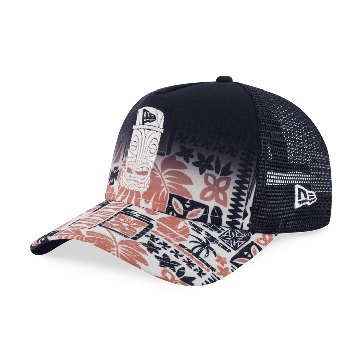9FORTY A-Frame Trucker Kids Marine Life Club Black Snapback