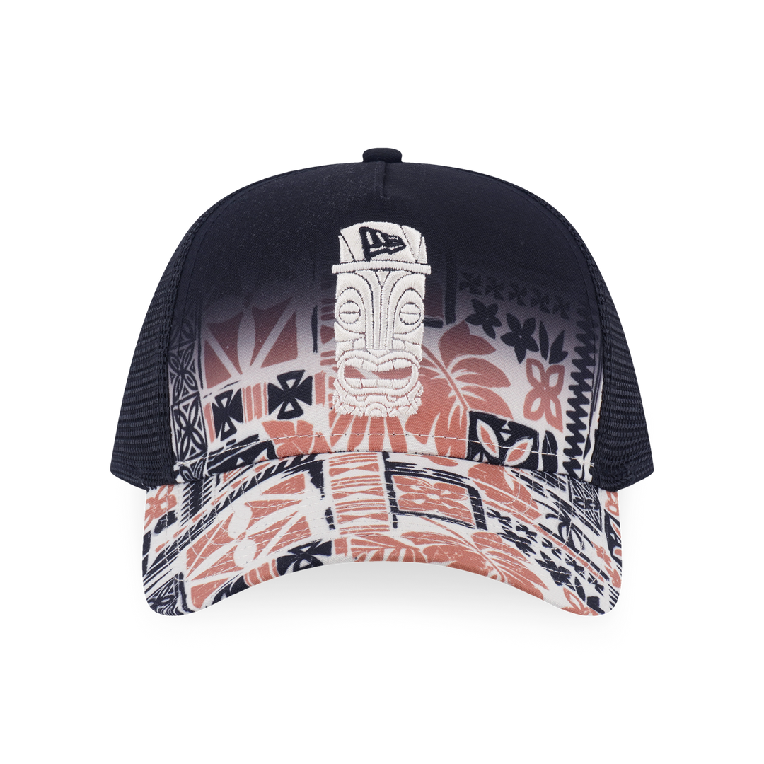 9FORTY A-Frame Trucker Kids Marine Life Club Black Snapback