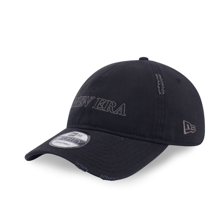 9FORTY Unstructured Logo Washed Black Adjustable