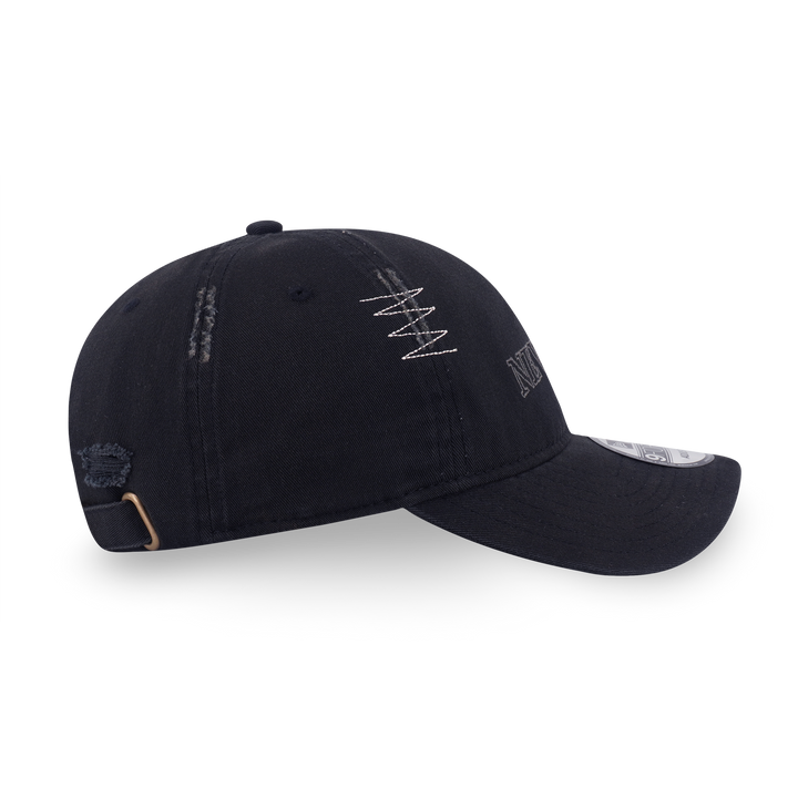 9FORTY Unstructured Logo Washed Black Adjustable