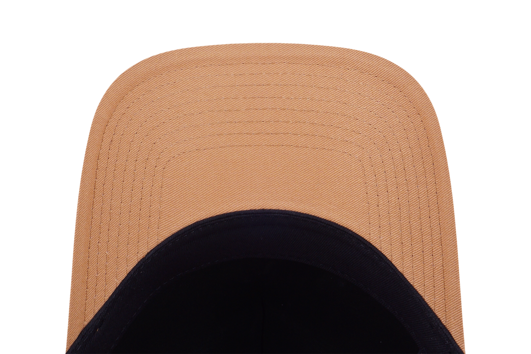 9FORTY A-Frame Trucker Los Angeles Dodgers MLB Metal Badge Deep Sand Brown Snapback