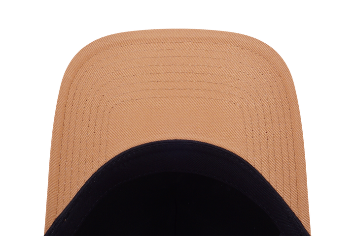 9FORTY A-Frame Trucker Los Angeles Dodgers MLB Metal Badge Deep Sand Brown Snapback