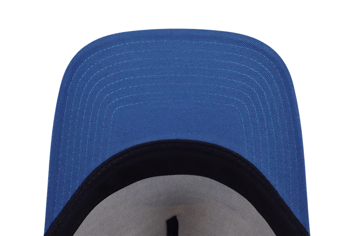 9FORTY A-Frame Los Angeles Lakers City Side Patch 2-Tone Indigo Blue Visor Vegas Gold Snapback