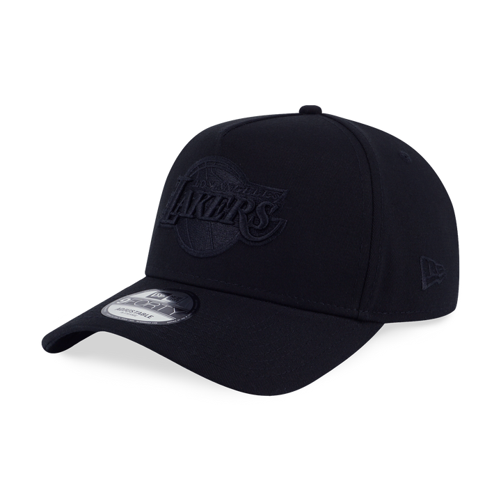9FORTY A-Frame Los Angeles Lakers Basketball Tonal Pack Black Adjustable
