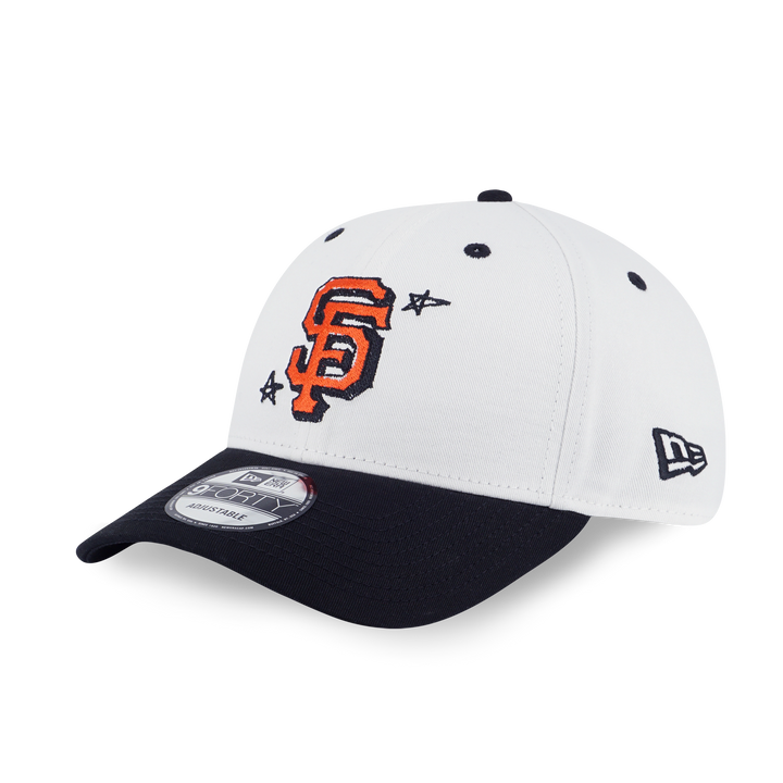 9FORTY San Francisco Giants MLB Doodles 2-Tone Black Visor White Adjustable