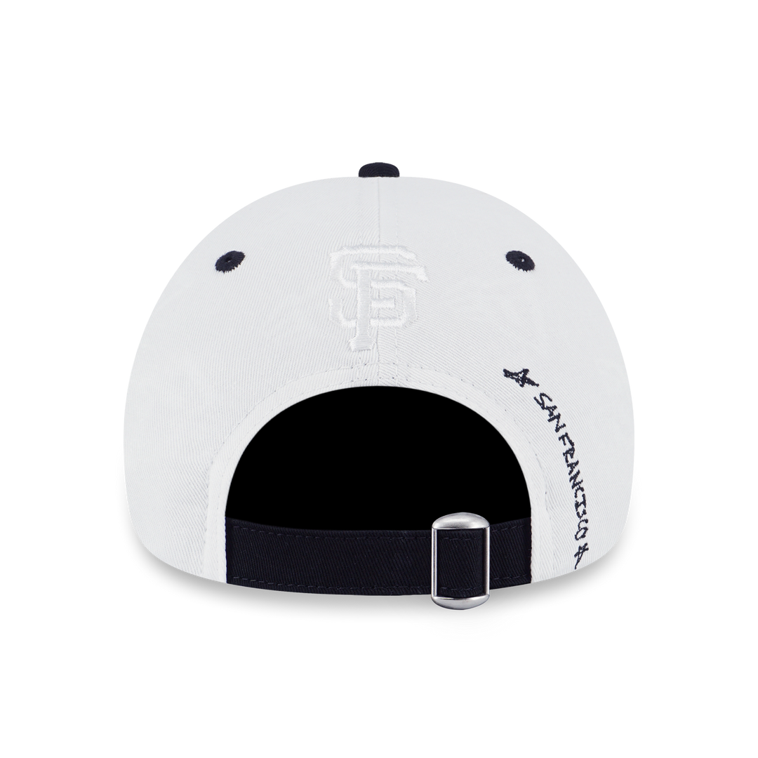 9FORTY San Francisco Giants MLB Doodles 2-Tone Black Visor White Adjustable
