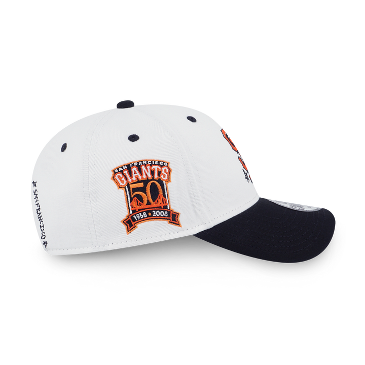 9FORTY San Francisco Giants MLB Doodles 2-Tone Black Visor White Adjustable