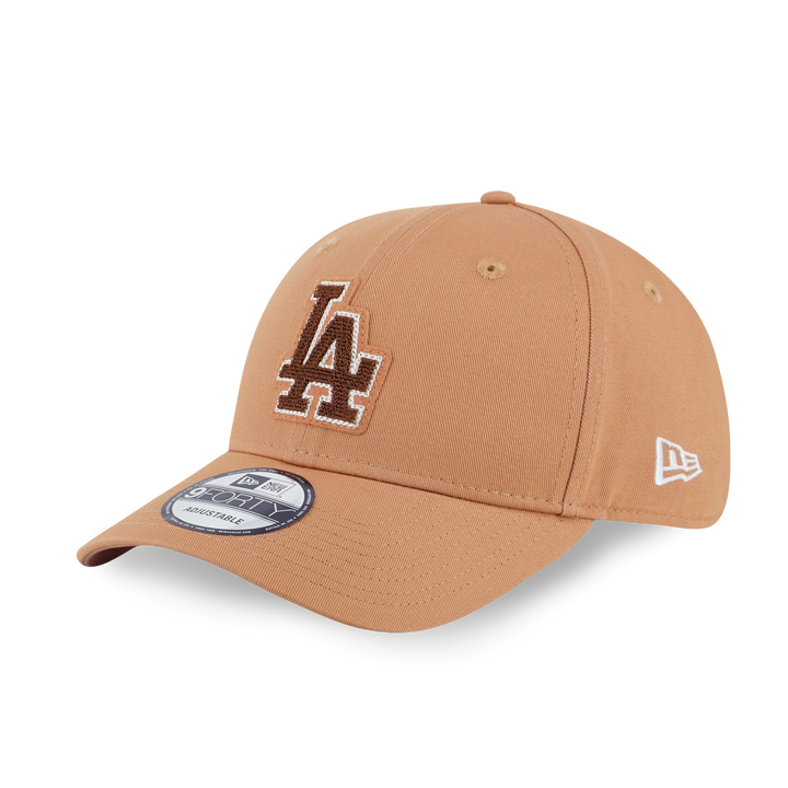 9FORTY Los Angeles Dodgers MLB Chainstitching Deep Sand Brown Adjustable