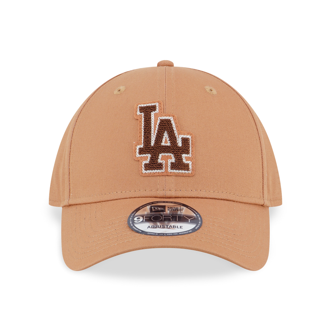 9FORTY Los Angeles Dodgers MLB Chainstitching Deep Sand Brown Adjustable