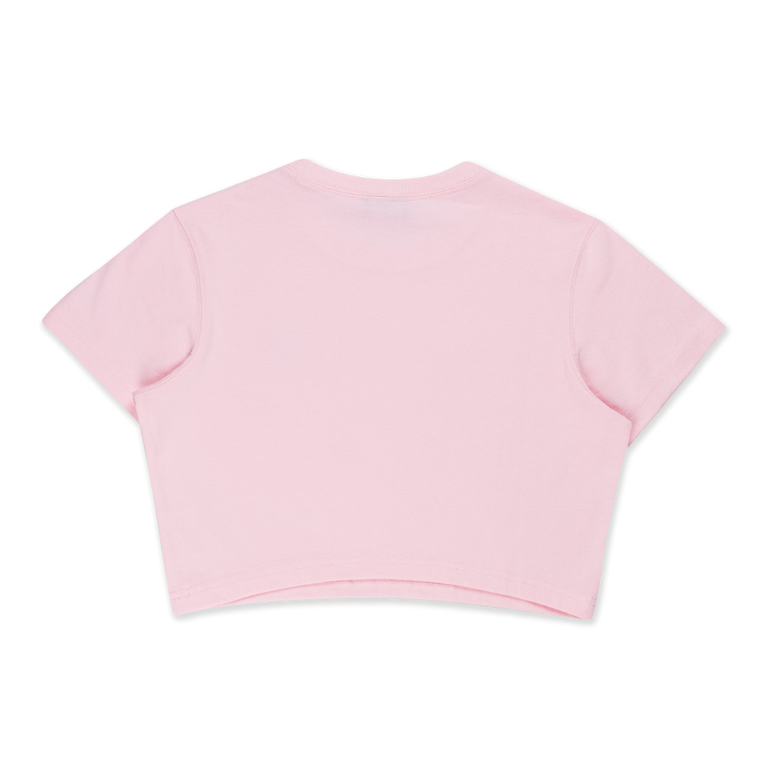 Women Valentine'S Day Pink Crop Tee