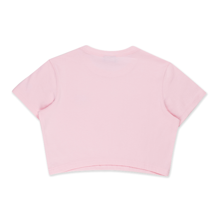 Women Valentine'S Day Pink Crop Tee