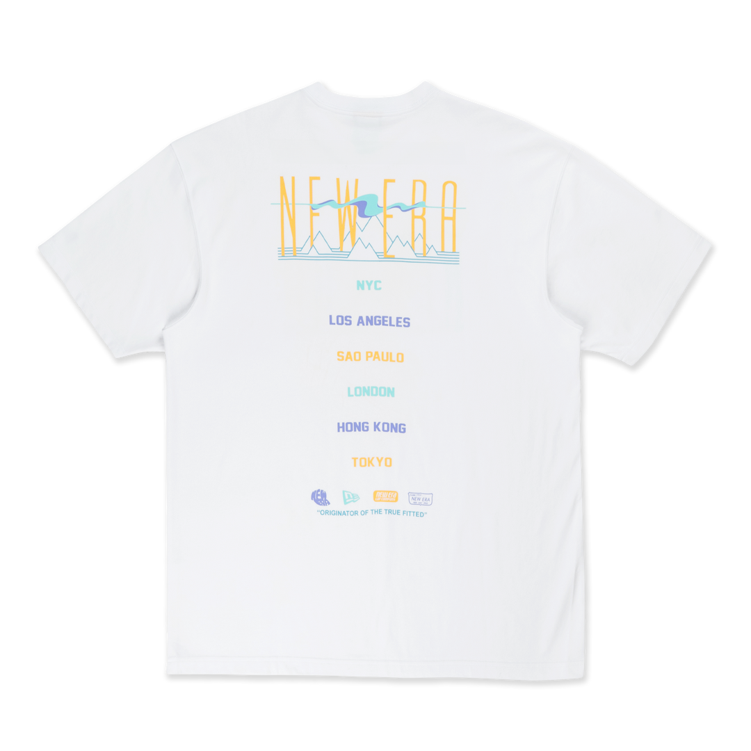 New Era Springtime Rhythm White Oversized Short Sleeve T-Shirt
