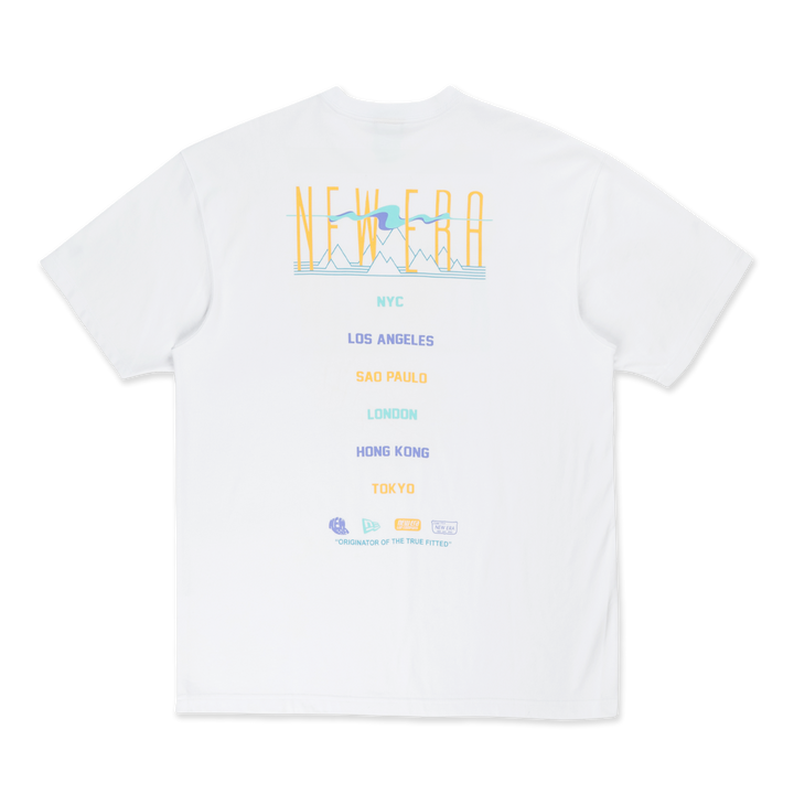New Era Springtime Rhythm White Oversized Short Sleeve T-Shirt