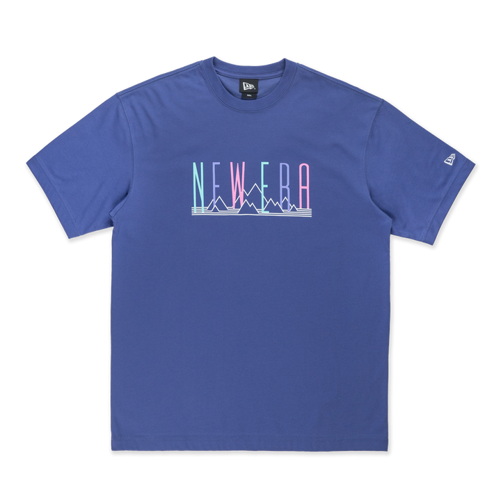 New Era Springtime Rhythm Ink Purple Oversized Short Sleeve T-Shirt