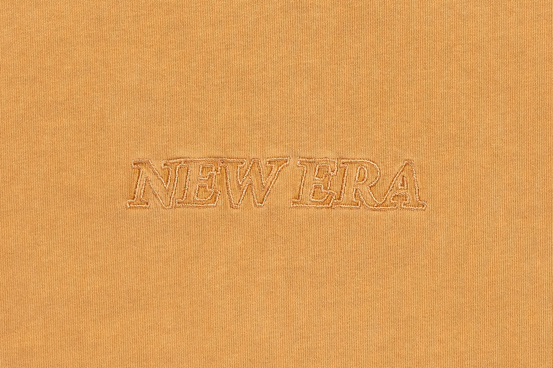 New Era Logo Washed Deep Sand Brown Short Sleeve T-Shirt