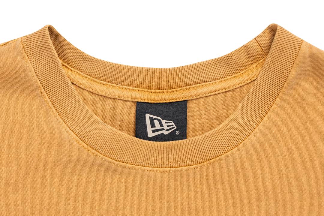 New Era Logo Washed Deep Sand Brown Short Sleeve T-Shirt