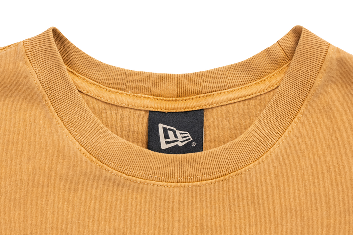 New Era Logo Washed Deep Sand Brown Short Sleeve T-Shirt