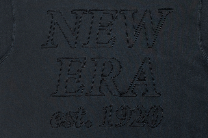 New Era Logo Washed Black Short Sleeve T-Shirt