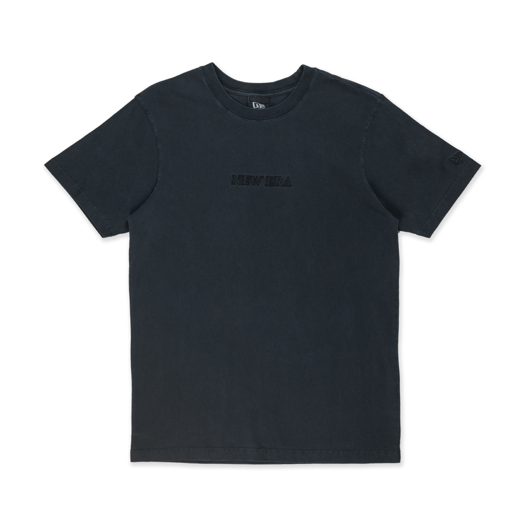 New Era Logo Washed Black Short Sleeve T-Shirt