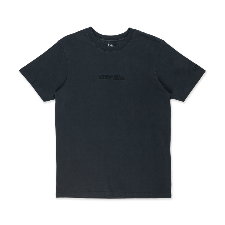 New Era Logo Washed Black Short Sleeve T-Shirt