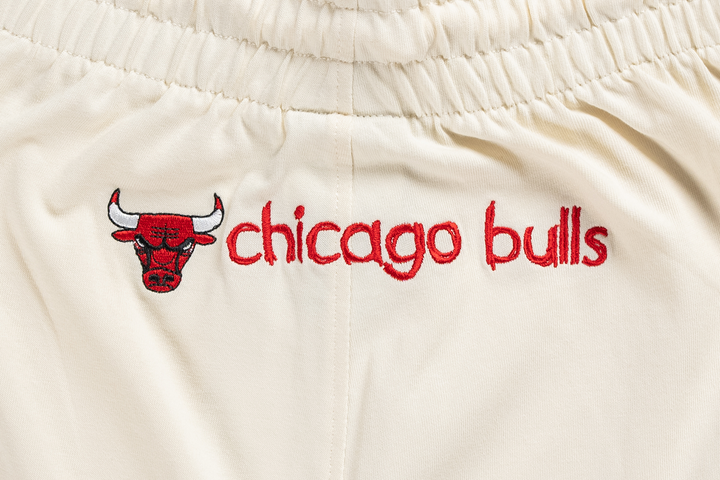 Chicago Bulls NBA Doodles Chrome White Knit Shorts