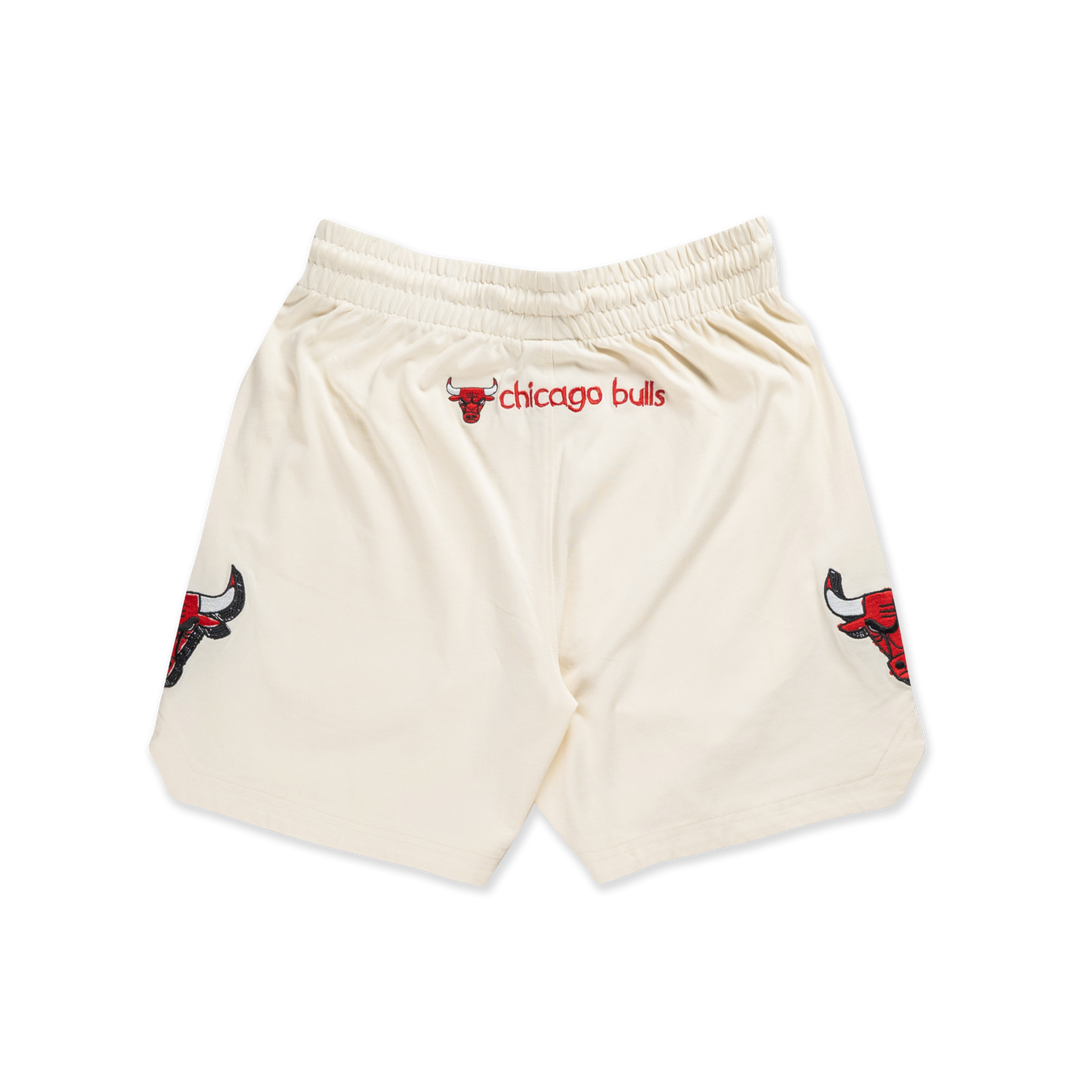 Chicago Bulls NBA Doodles Chrome White Knit Shorts