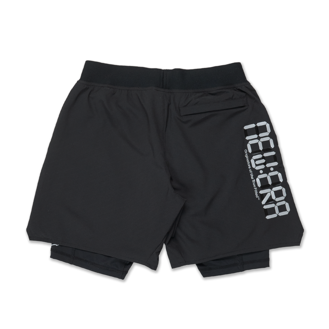 New Era City Sport Black Layered Shorts