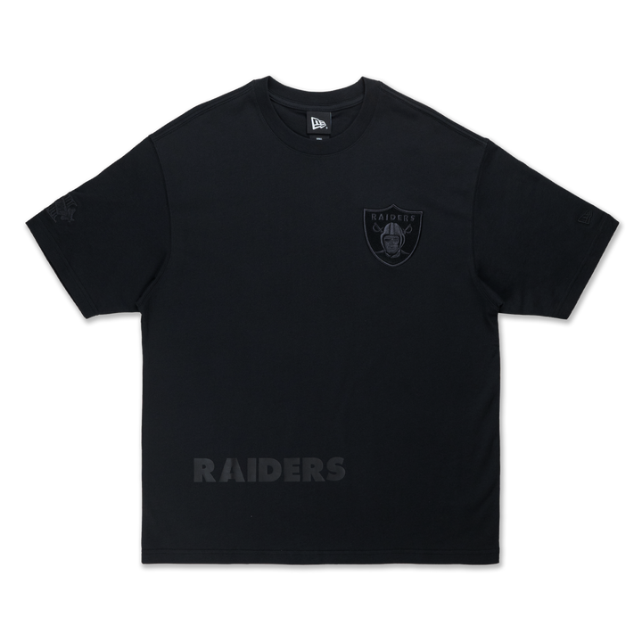 Las Vegas Raiders Tonal Pack Black Oversized Short Sleeve T-Shirt