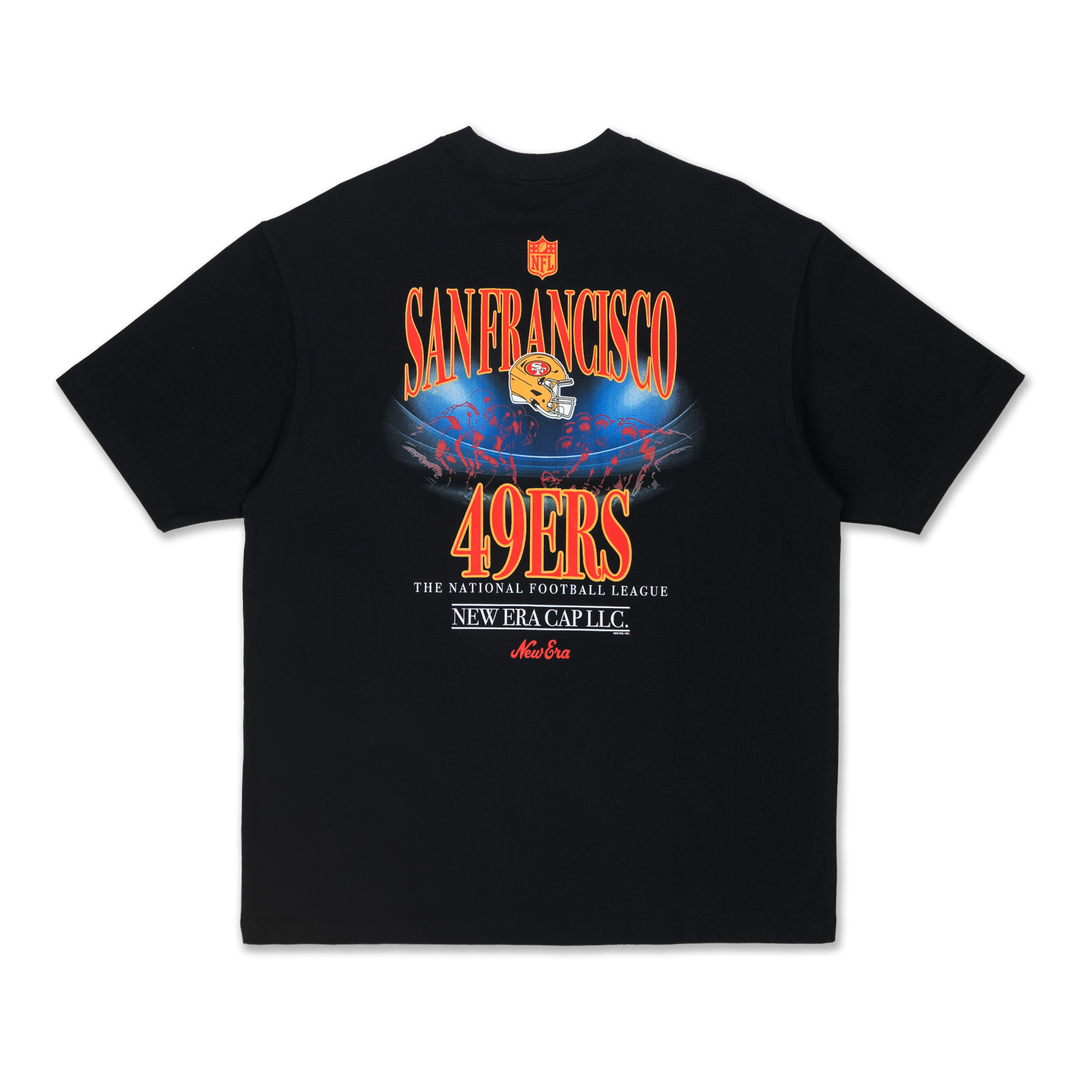 San Francisco 49Ers NFL Black Oversized Short Sleeve T-Shirt