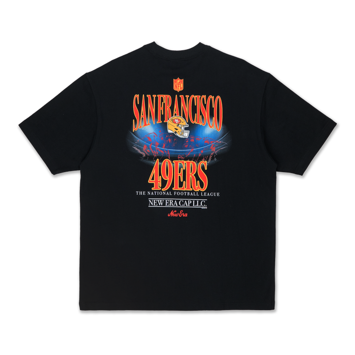San Francisco 49Ers NFL Black Oversized Short Sleeve T-Shirt