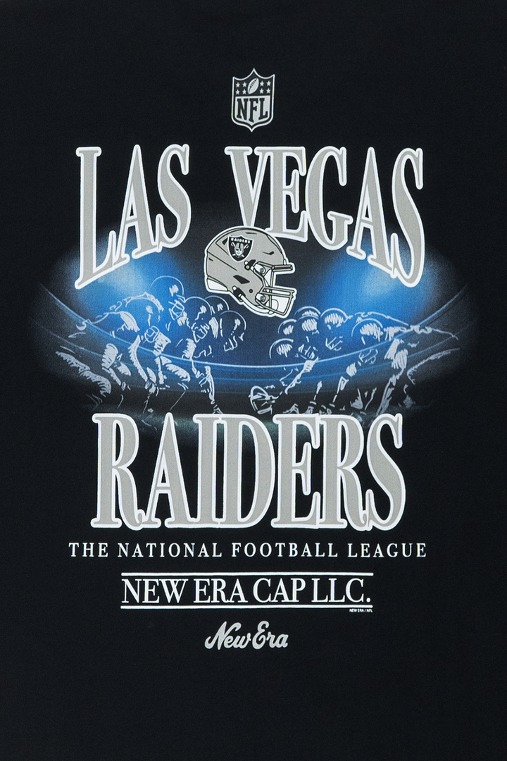 New Era Las Vegas Raiders NFL Black Oversized Short Sleeve T-Shirt