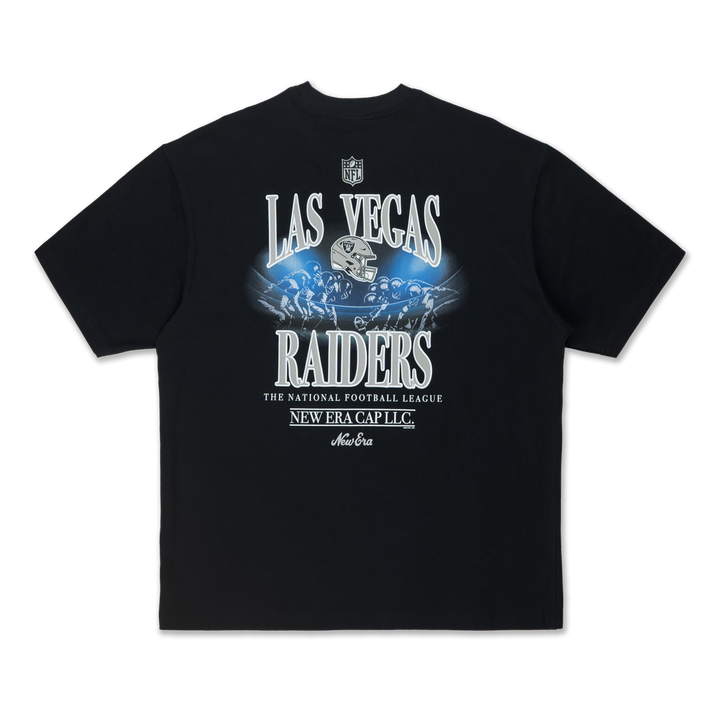 New Era Las Vegas Raiders NFL Black Oversized Short Sleeve T-Shirt
