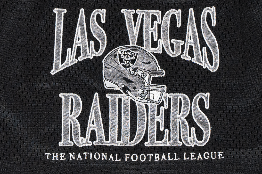 Las Vegas Raiders NFL Black Mesh Shorts