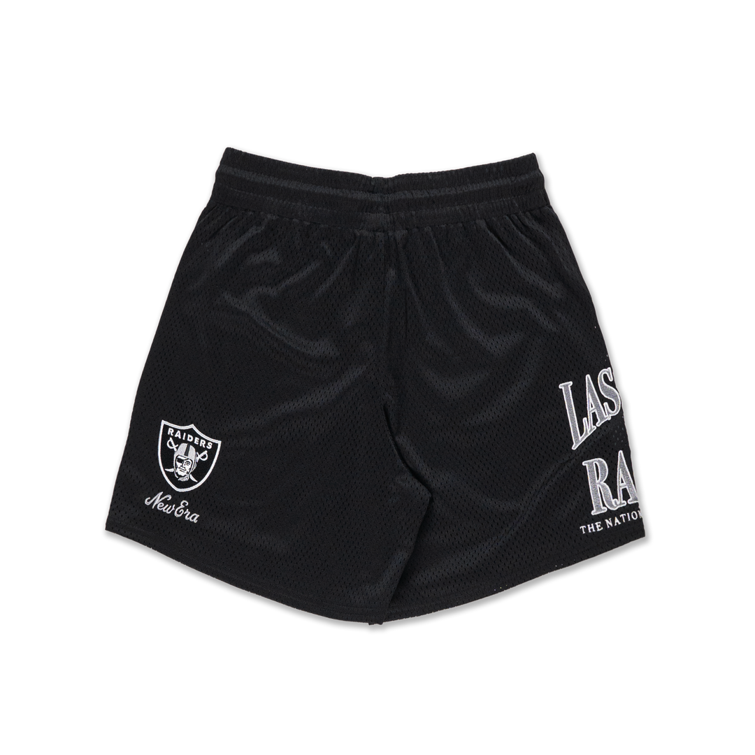Las Vegas Raiders NFL Black Mesh Shorts