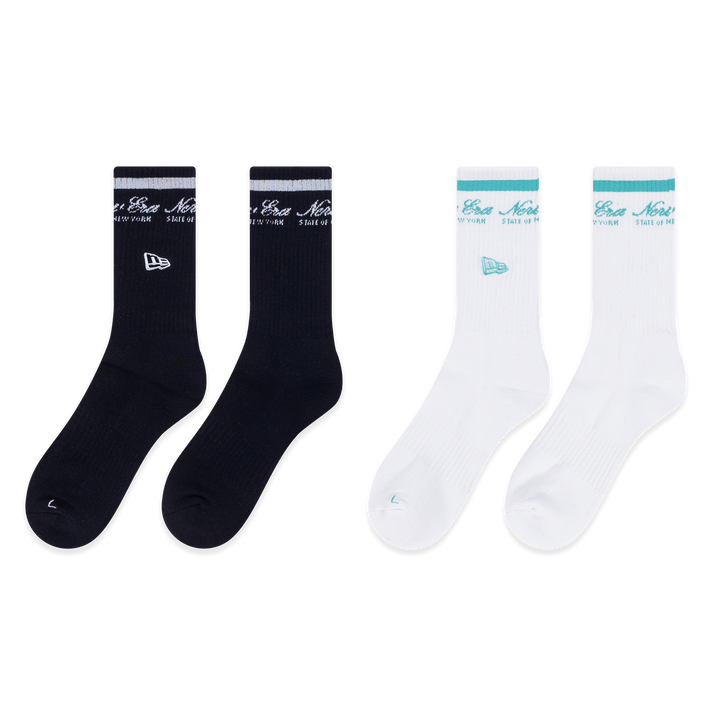 New Era Basic Black & White Socks