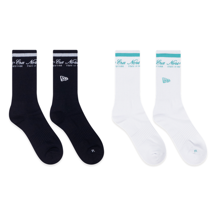 New Era Basic Black & White Socks