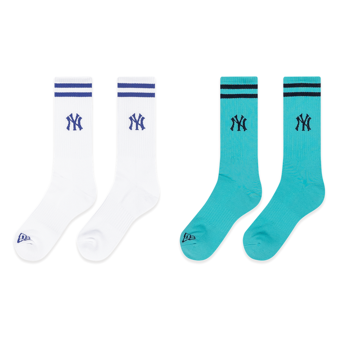 New Era New York Yankees Color Era Arctic Teal & White Socks