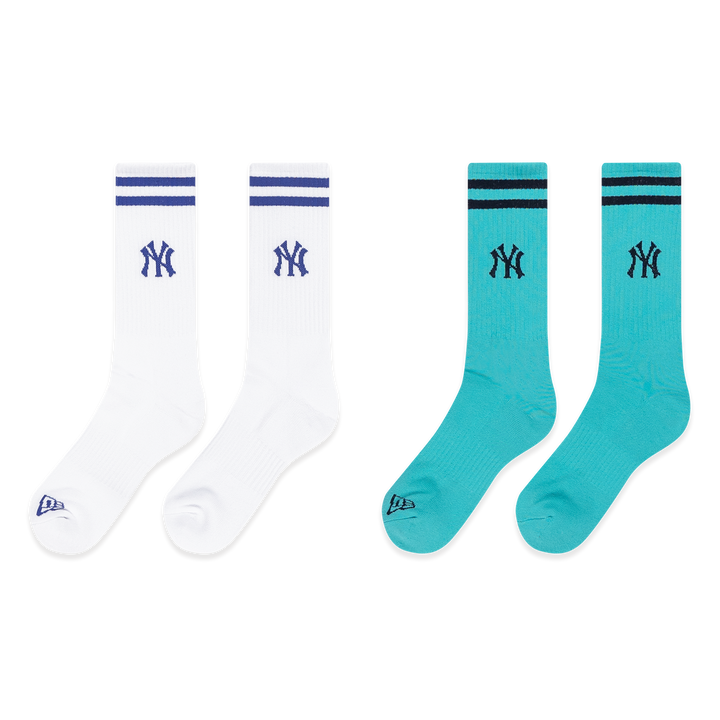 New Era New York Yankees Color Era Arctic Teal & White Socks