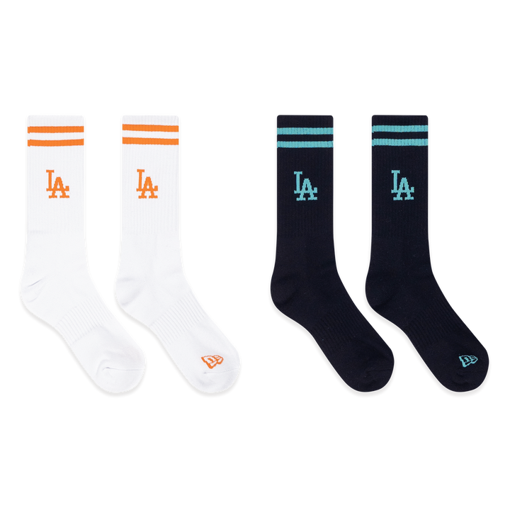 New Era Los Angeles Dodgers Color Era Black & White Socks