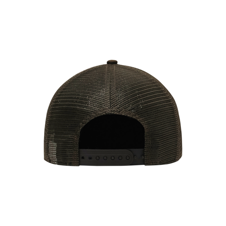 9FORTY A-Frame Trucker Square Logo Woven Patch Walnut Snapback