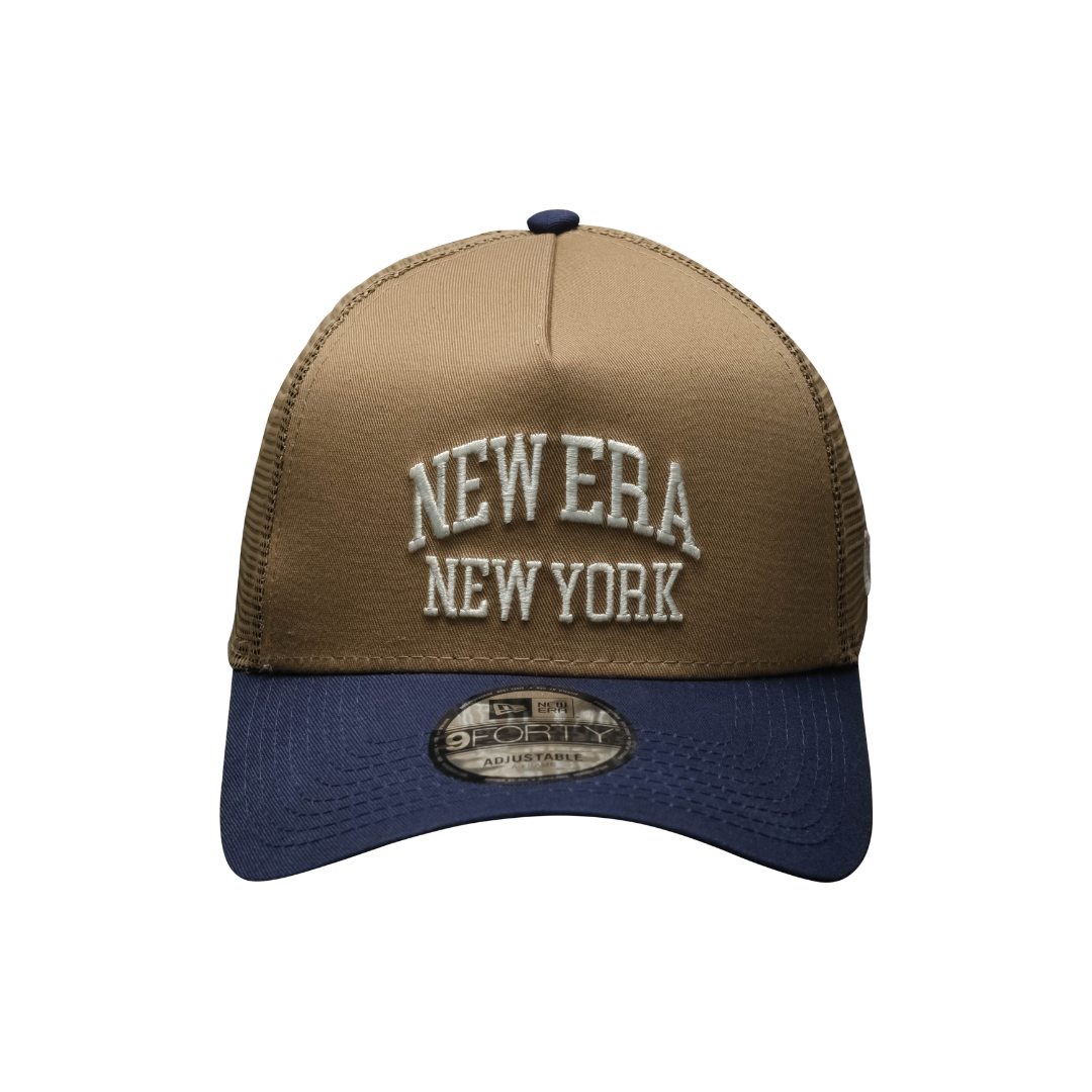 9FORTY A-Frame Trucker College Khaki Snapback
