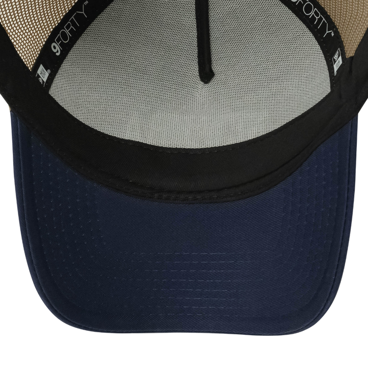 9FORTY A-Frame Trucker College Khaki Snapback